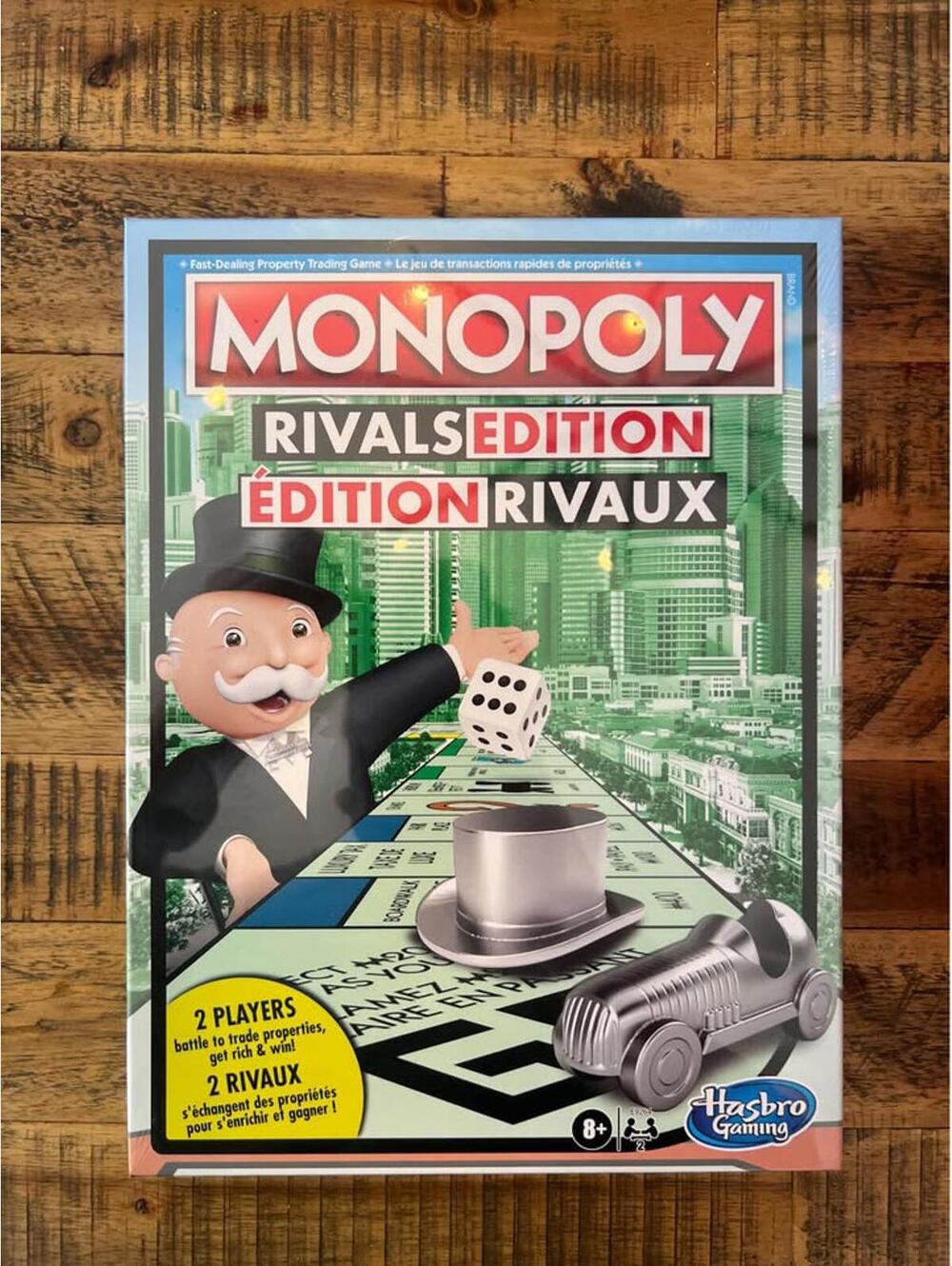 Monopoly Rivals Edition Board Game 2 Player Hasbro